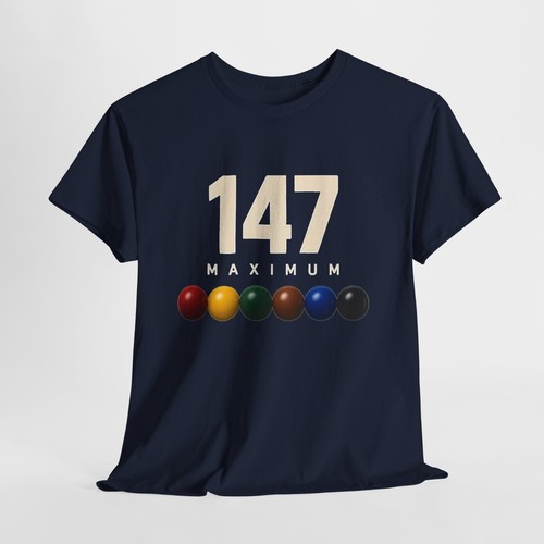 147 maximum snooker shirt - maximum, t-shirt